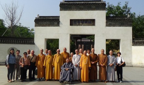 妙峰长老一行回師父母校杭州佛学院