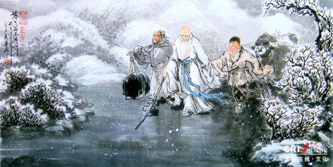 《若冬涉川》 古之善为士者,微妙玄通,深不可识。夫唯不可识,故强为之容:豫若冬涉川,犹若畏四邻,俨若客,涣若冰将释,敦若朴,浑若浊,旷若谷。孰能浊以静之?徐清。安以动之?徐生。保此道者,不欲盈。夫唯不盈,能弊复成