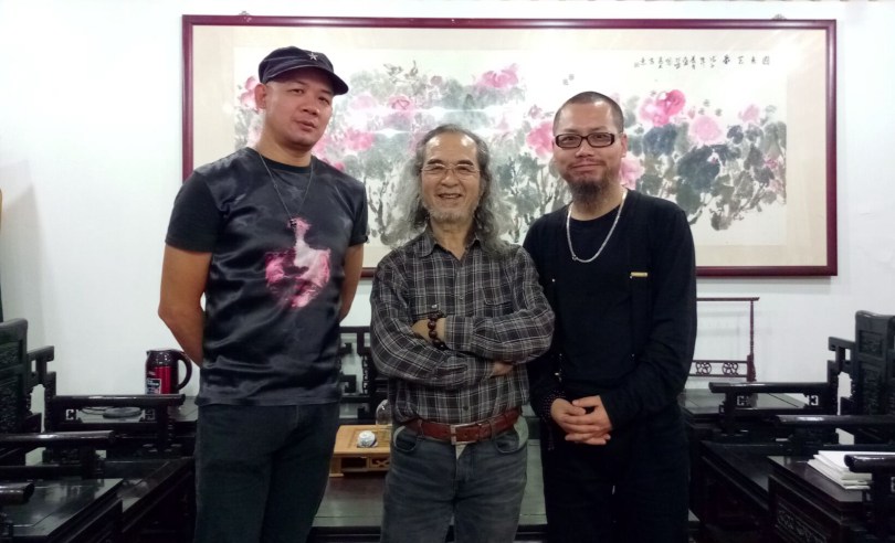 左起：鄧榮斌、莫建文、古一雄於深圳一敘